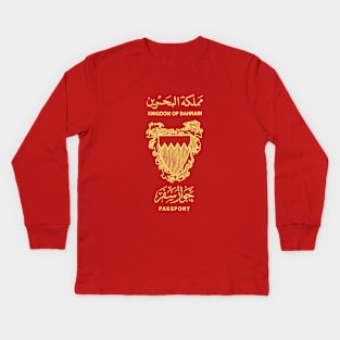 Bahrain passport Kids Long Sleeve T-Shirt